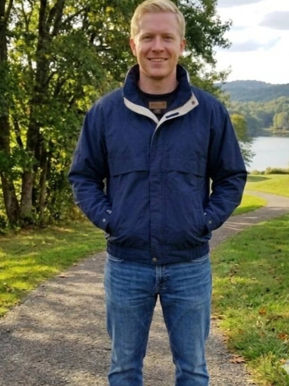 Navy Spring jacket -Lightweight Water-Resistant Jacket